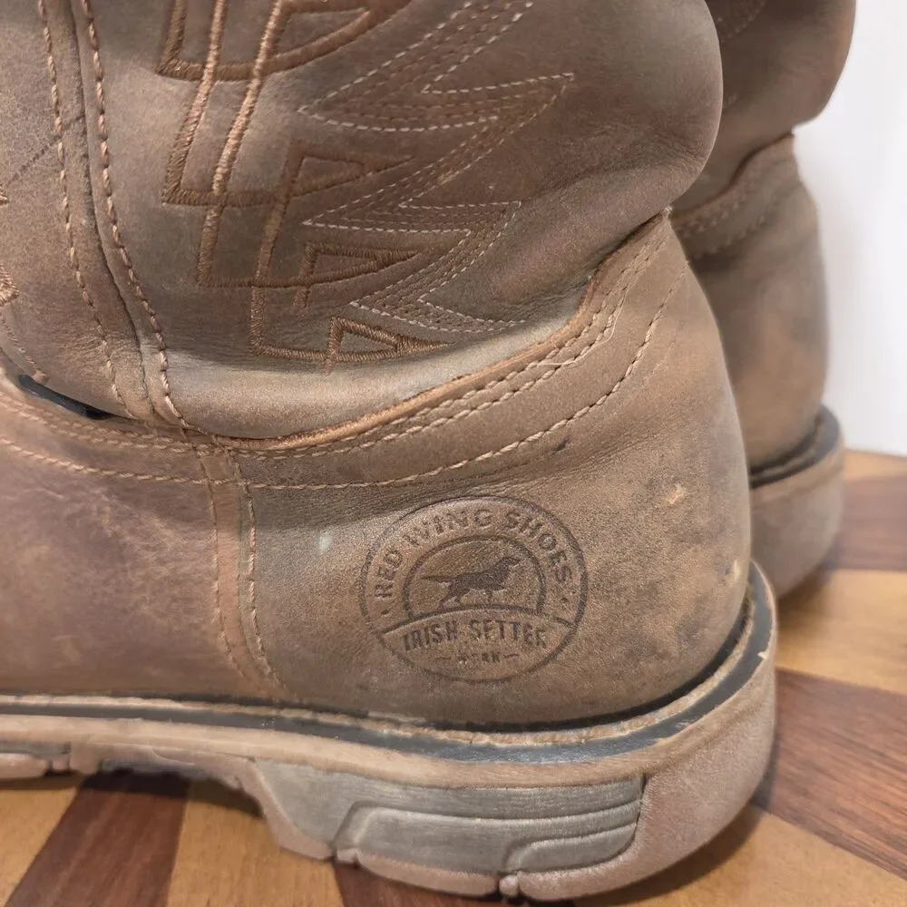 Irish Setter Marshall Red Wing 83912 Boots Mens 10.5 D Waterproof Steel Toe Work - Picture 5 of 14